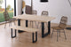 Mesa de comedor Loft roble Nordish y negro