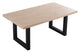 Mesa de comedor Loft roble Nordish y negro, vista 2