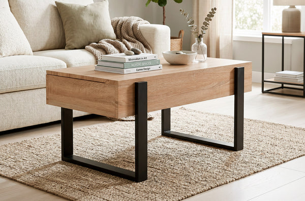 Mesa de centro elevable Industrial