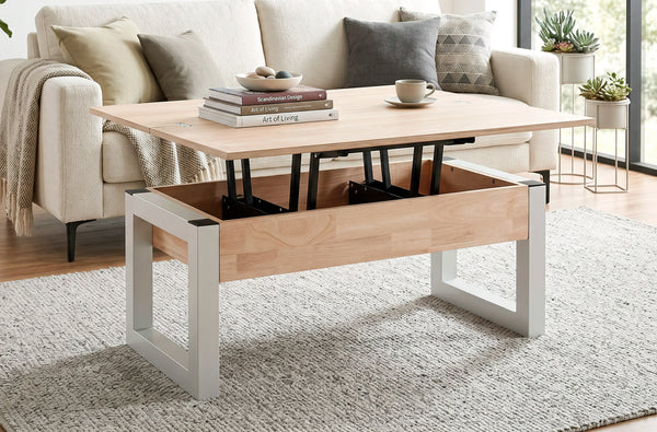 Mesa de centro elevable Loft Advance en color blanco