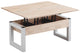 Mesa de centro elevable Loft Advance en color blanco, vista 2