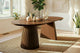 Mesa de comedor redonda extensible Keanu, vista 4