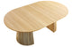 Mesa de comedor redonda extensible Keanu en color oak, vista 5