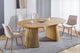 Mesa de comedor redonda extensible Keanu en color oak, vista 8