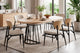 Mesa de comedor redonda extensible Brad