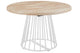 Mesa de comedor redonda extensible Brad en color blanco, vista 2