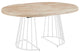 Mesa de comedor redonda extensible Brad en color blanco, vista 3