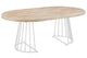Mesa de comedor redonda extensible Brad en color blanco, vista 4