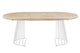 Mesa de comedor redonda extensible Brad en color blanco, vista 5