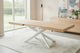 Mesa de comedor extensible Leonardo en color blanco