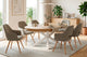 Mesa de comedor redonda extensible Bradley en color blanco