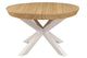 Mesa de comedor redonda extensible Bradley en color blanco, vista 2
