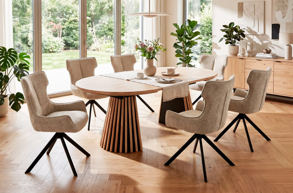 Mesa de comedor extensible Grove