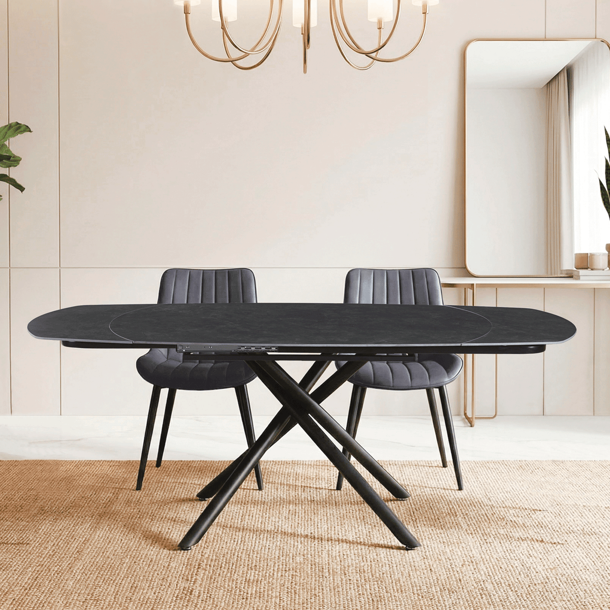 Mesa de comedor extensible automática Gyro