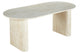 Mesa de comedor oval extensible Pietra travertino, vista 4