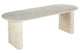 Mesa de comedor oval extensible Pietra travertino, vista 5