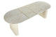 Mesa de comedor oval extensible Pietra travertino, vista 6