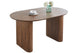 Mesa de comedor oval extensible Pietra en color nogal, vista 2