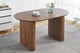Mesa de comedor oval extensible Pietra en color nogal, vista 5
