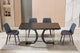 Mesa de comedor extensible Venezia cerámica Vulcano, vista 5