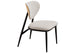 Silla de comedor Moon en color beige, vista 4