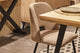 Silla de comedor Venus en color beige, vista 5