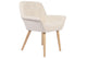 Silla de comedor Nature microfibra en color natural, vista 2