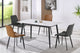 Silla de comedor Lis Cuir gris, vista 4
