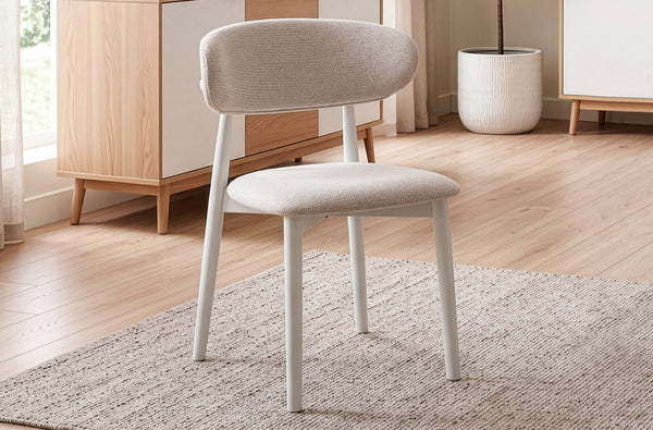 Silla de comedor Vera en color beige