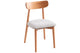 Silla de comedor Shia en color beige, vista 2