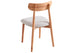 Silla de comedor Shia en color beige, vista 3
