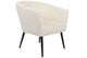 Butaca circular Melrose Linen Nature, vista 2