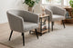 Butaca circular Melrose gris melange