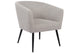 Butaca circular Melrose gris melange, vista 3