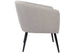 Butaca circular Melrose gris melange, vista 4