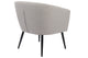 Butaca circular Melrose gris melange, vista 5