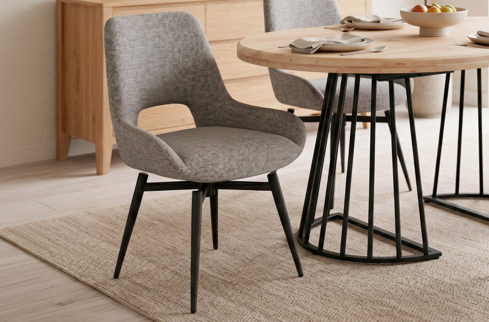 Silla de comedor giratoria Dara