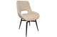 Silla de comedor giratoria Dara en color beige, vista 2