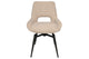 Silla de comedor giratoria Dara en color beige, vista 3