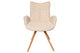 Silla de comedor Mireia en color beige, vista 3