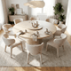 Silla de comedor Teddy en color beige, vista 4