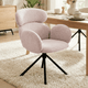 Silla de comedor giratoria Love en color beige
