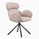 Silla de comedor giratoria Love en color beige, vista 2