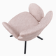 Silla de comedor giratoria Love en color beige, vista 4
