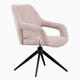 Silla de comedor giratoria Opera en color beige, vista 2