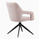 Silla de comedor giratoria Opera en color beige, vista 3