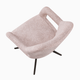 Silla de comedor giratoria Opera en color beige, vista 4