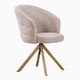 Silla de comedor giratoria Montreux en color beige, vista 2