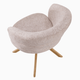 Silla de comedor giratoria Montreux en color beige, vista 4