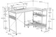 Bureau Multirack avec retour latéral, vue 4